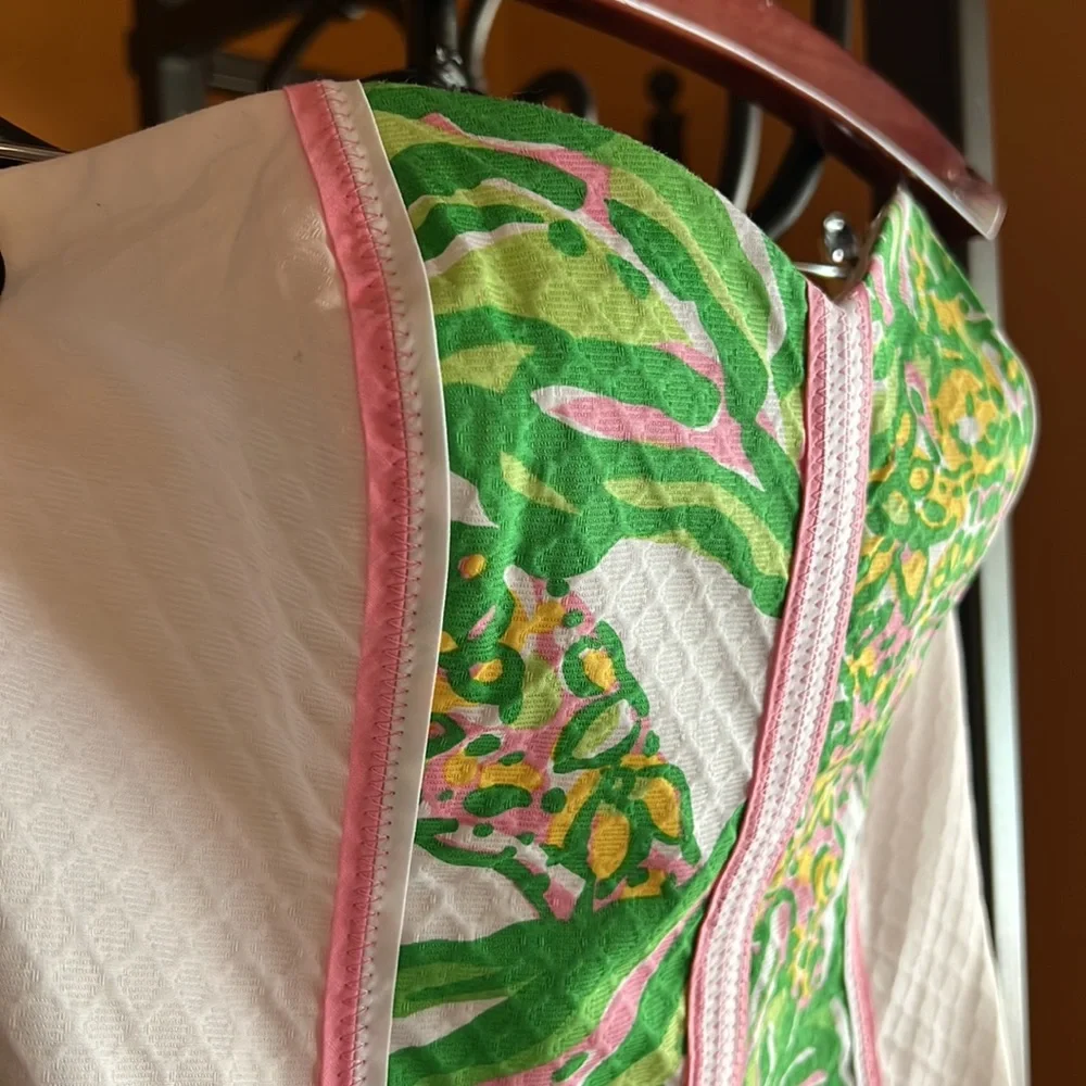 LILLY PULITZER Seeing Pink Elephants Strapless Angela Dress - Picture 3 of 10